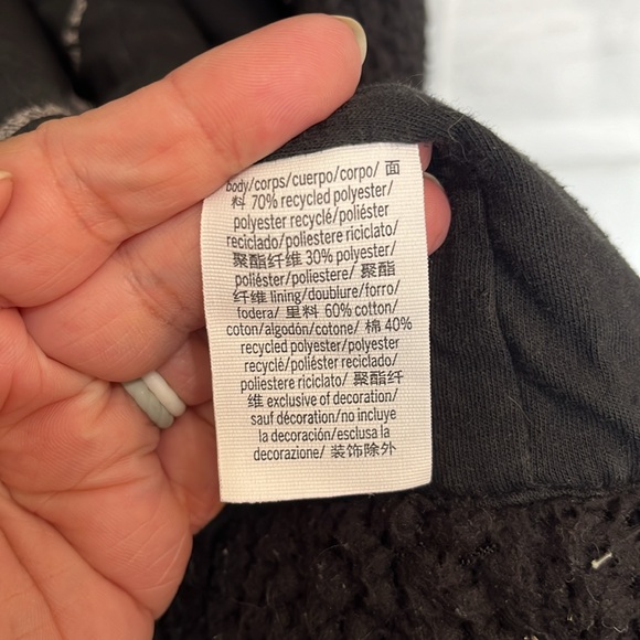 Pink Chloe x Halle Black Oversized Long Open Front Coat Size Large - Picture 12 of 17